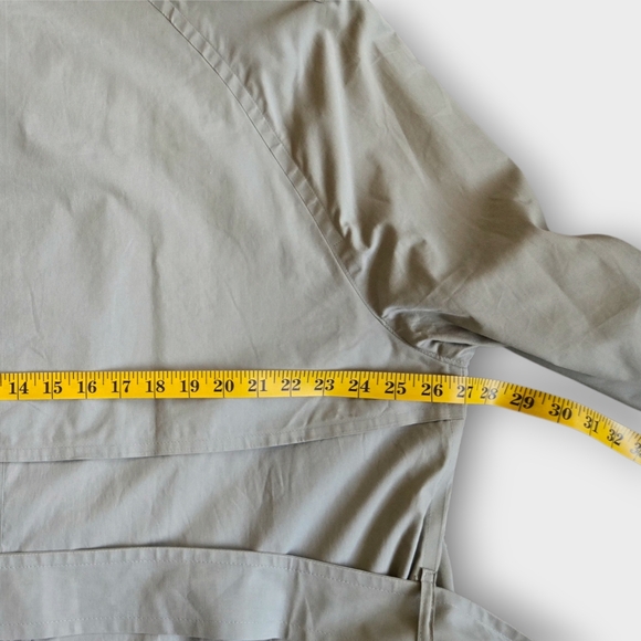 SOLD❤️Burberrys' 46 Mint Regular Mens Long Trench Coat Plaid Lined - Picture 12 of 15